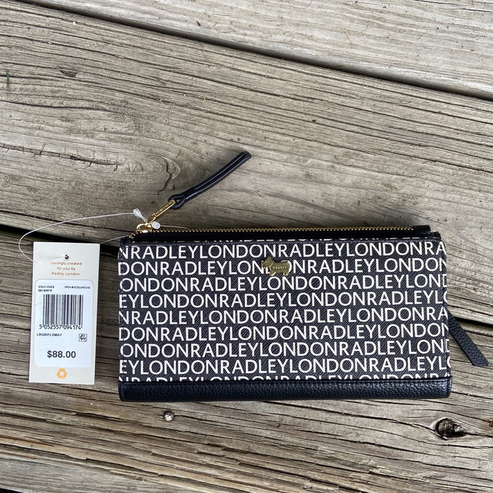 NWT Radley London Signature Large Bifold Matinee Purse Saffiano Leather Wallet